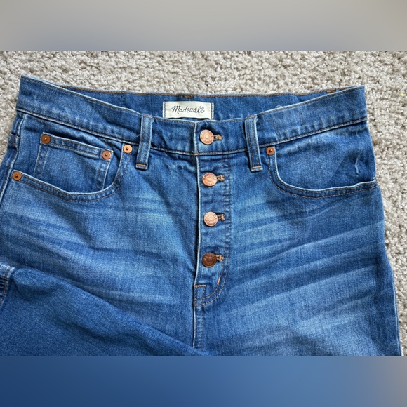 Madewell Denim - Madewell Slim wide leg crop jeans